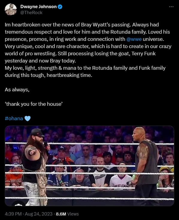 Dwayne "The Rock" Johnson via Twitter