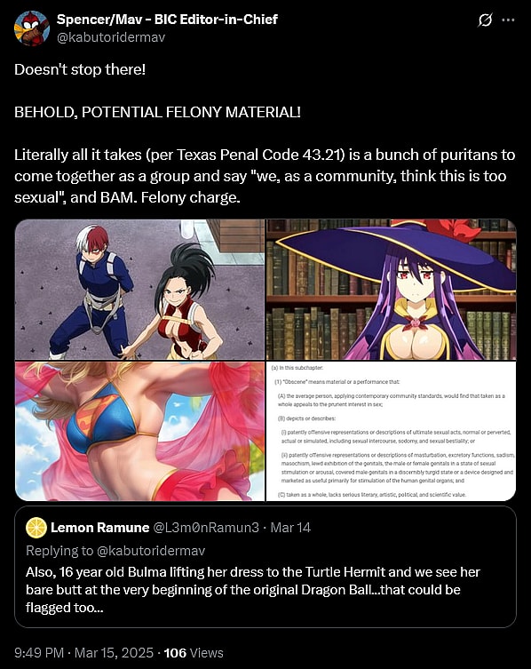 Bounding Into Comics Editor-in-Chief Spencer Baculi discusses the censorship ramifications of Texas State Bill 20.