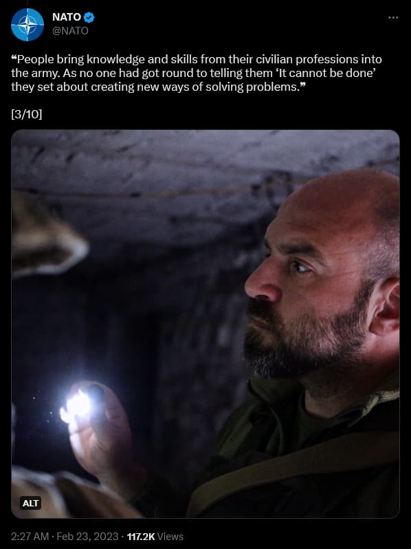 NATO shares the Russia-Ukraine war story of Pavlo Kazarin