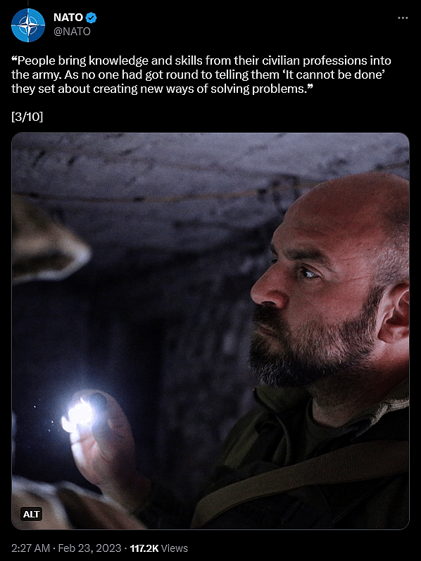 NATO shares the Russia-Ukraine war story of Pavlo Kazarin