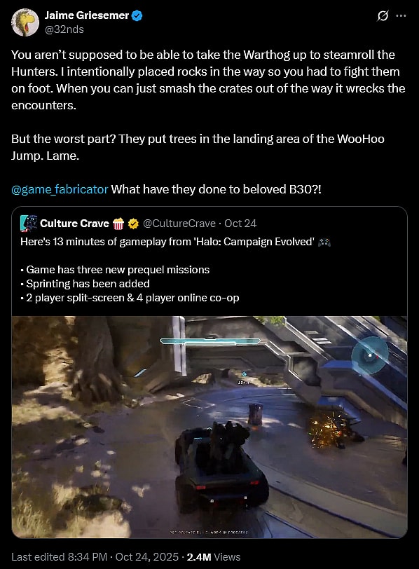 Original 'Halo: Combat Evolved' dev Jamie Griesemer weighs in on Halo Studios' upcoming 'Halo: Campaign Evolved' remake.