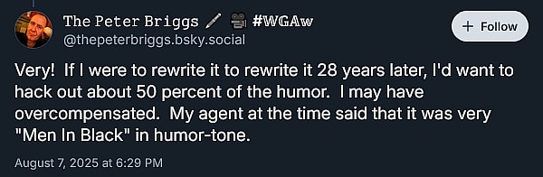 'Hellboy' screenwriter Peter Briggs reveals he was once tapped to pen a live-action 'Lupin III' film starring Jim Carrey.