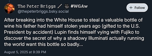 'Hellboy' screenwriter Peter Briggs reveals he was once tapped to pen a live-action 'Lupin III' film starring Jim Carrey.