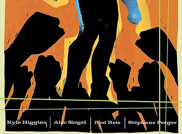 C.O.W.L. Issue 4 comic book cover featuring silhouetted superhero figure surrounded by crowd