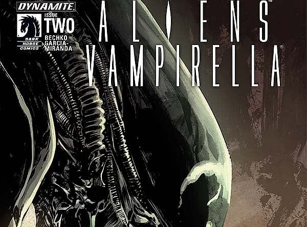 Aliens / Vampirella #2 Cover by Hardman