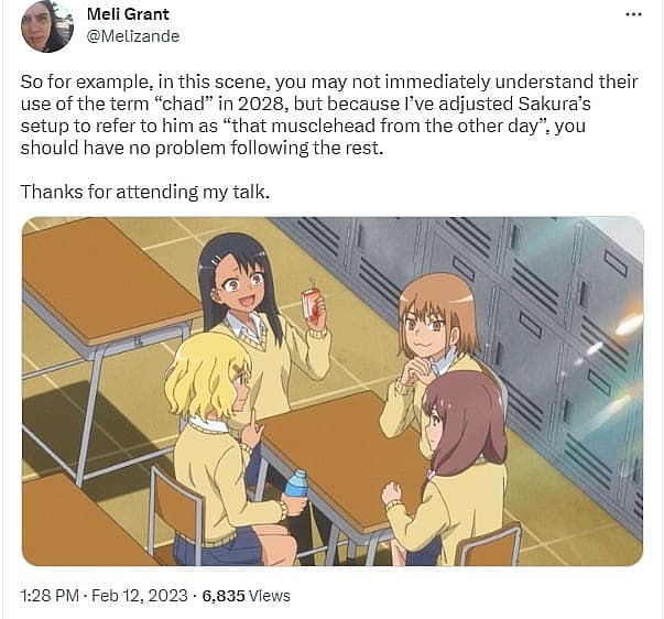 Nagatoro Localizer tweet