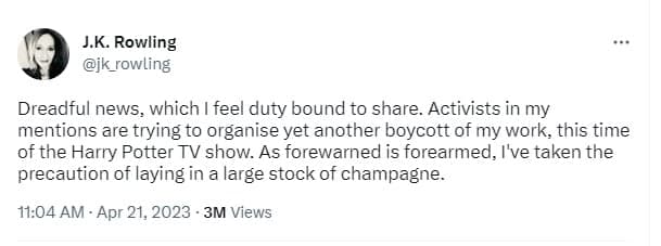 rowling statement