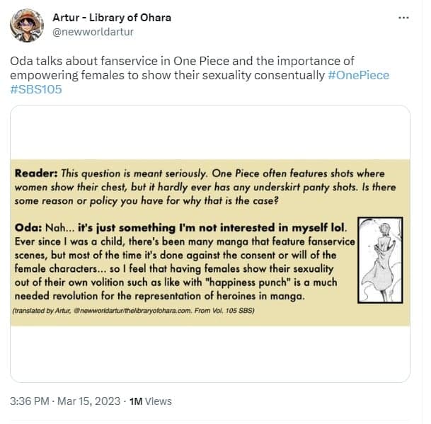 Oda fanservice