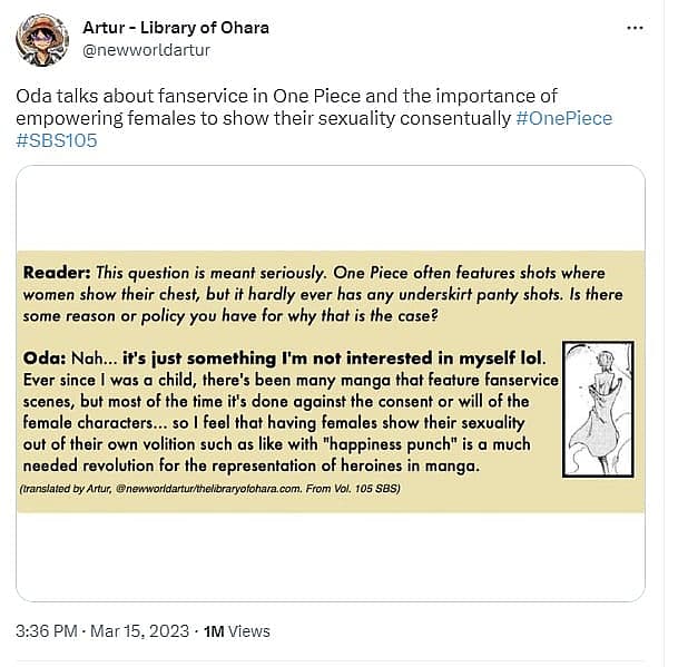 Oda fanservice