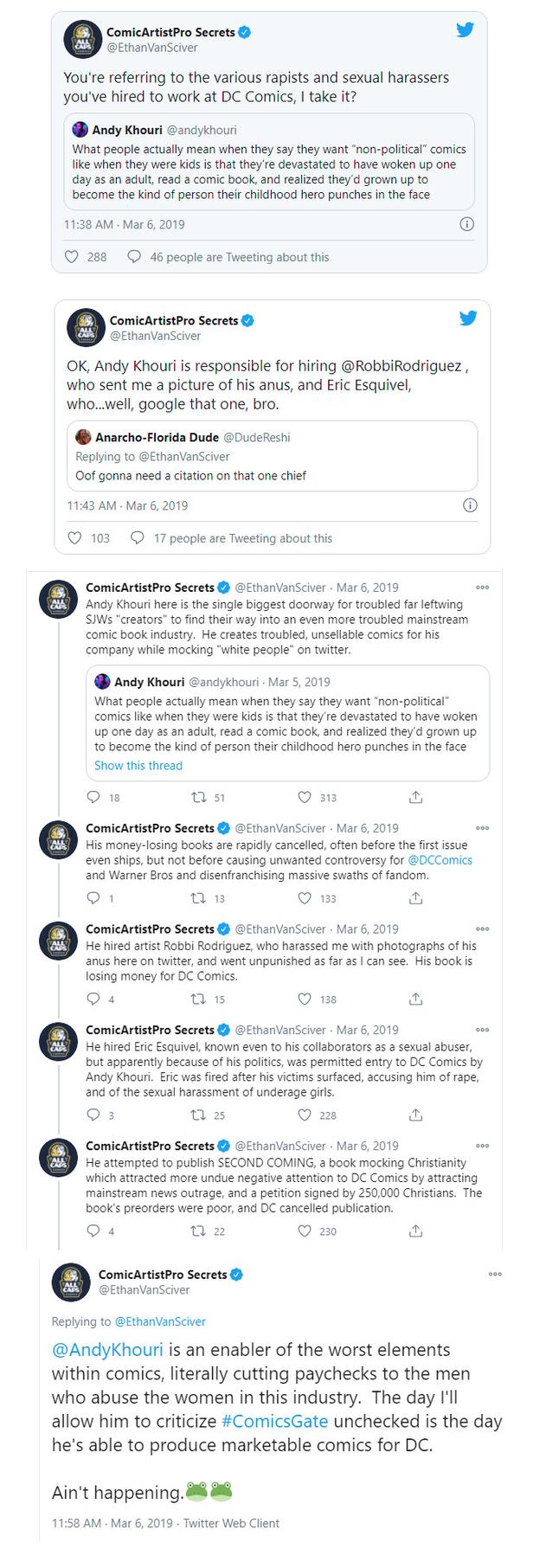 Ethan van Sciver-Andy Khouri-tweets