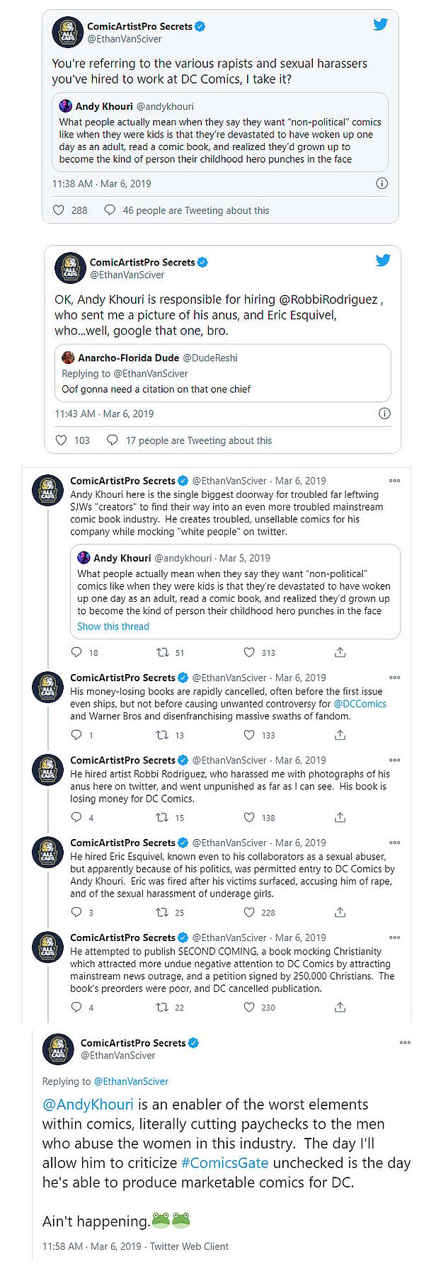Ethan van Sciver-Andy Khouri-tweets