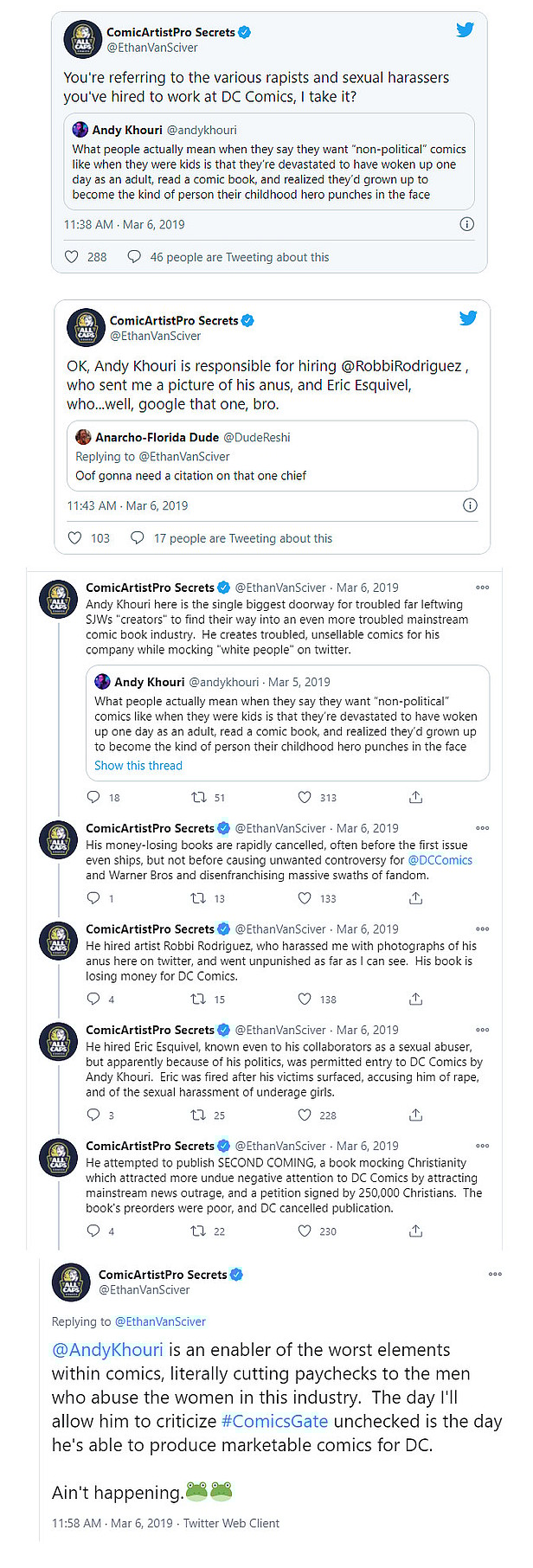 Ethan van Sciver-Andy Khouri-tweets