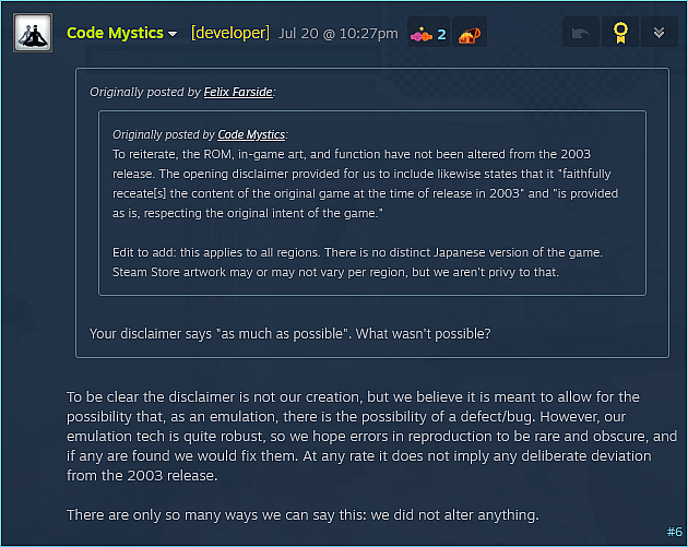 Code Mystics responds to censorship concerns in SNK Vs. Capcom: SVC Chaos (2024), SNK/Capcom