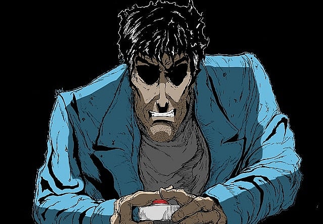 Man vs Rock Colored Page