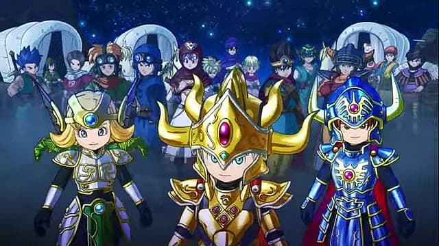 Questocrat descendants prepare to fight alongside hero spirits in Dragon Quest of the Stars (2020)