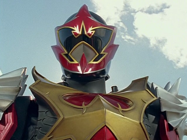 Isamu (Tstuomu Isobe) ascends to his Wolzard Fire form in Mahou Sentai Magiranger Episode 46 "Head to the Lake" (2006), DVD