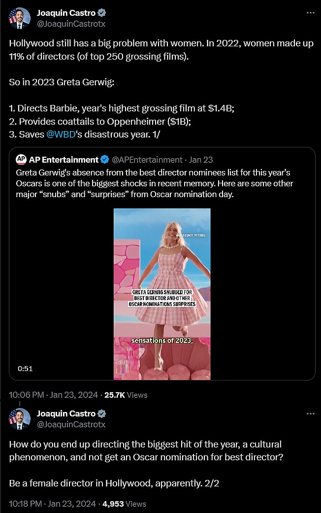 Joaquin Castro weighs in on 'Barbie'