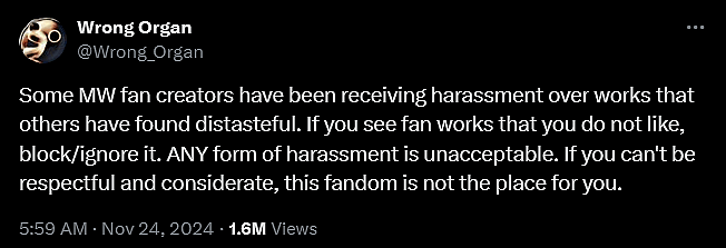 'Mouthwashing' developer Wrong Organ tells their fan base to stop harassing artists.