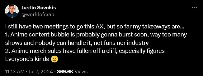 Justin Sevakis weighs in regarding the future of the anime industry