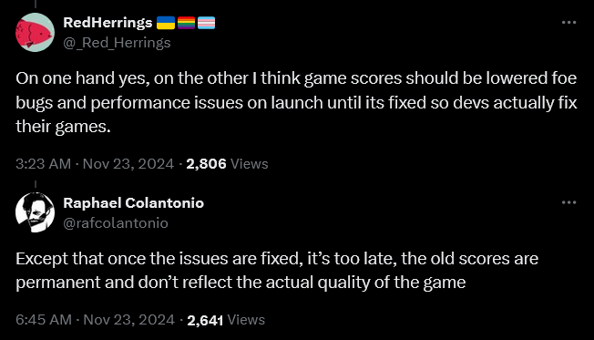 'Arkane Studios' founder Raphaël Colantonio weighs in on the discourse surrounding the video game industry and its obsession with review scores.