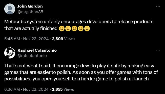 Arkane Studios founder Raphaël Colantonio discusses video game industry obsession with reviews