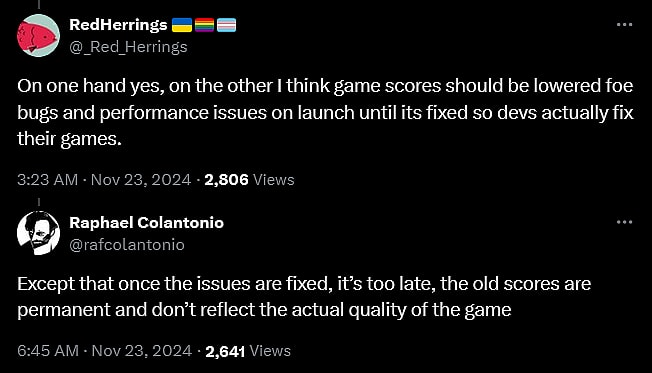 'Arkane Studios' founder Raphaël Colantonio weighs in on the discourse surrounding the video game industry and its obsession with review scores.