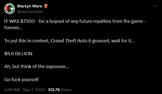 Heaven 17 co-founder Martyn Ware reveals he rejected an offer from Rockstar Games to use one of the band's songs in 'Grand Theft Auto VI'