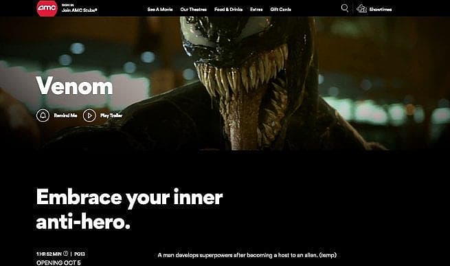 Venom Movie Rating
