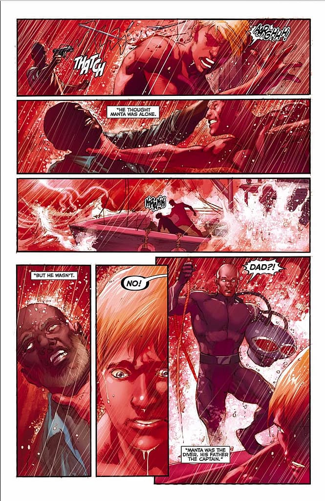Black Manta and Aquaman - DC Comics