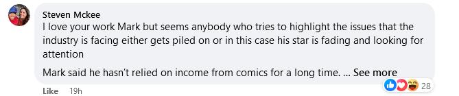Mark Waid rejects Mark Millar's criticism of comic book industry 'cancel pigs'.