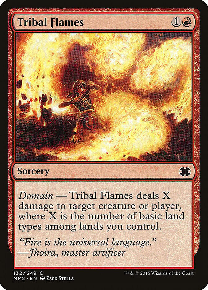 Tribal Flames, Card #132, Magic: The Gathering - Modern Masters (2015), Wizards of the Coast
