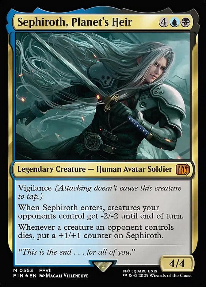 Sephiroth will never be a memory card in Magic: The Gathering - Final Fantasy (2025)