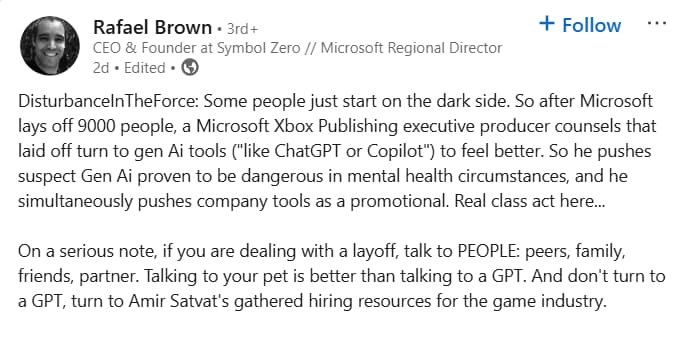 Rafael Brown on LinkedIn