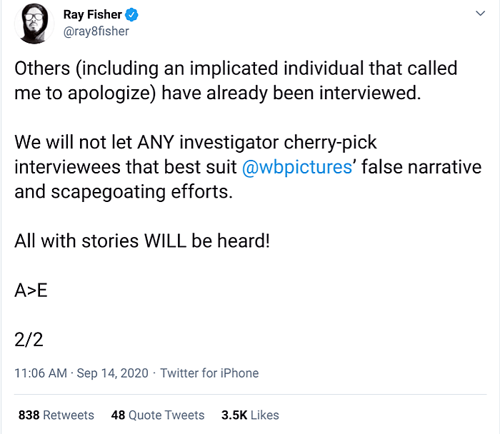 Screenshot-Ray Fisher Tweet 9-14 2