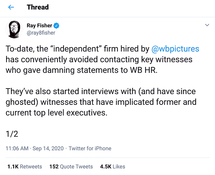 Screenshot-Ray Fisher 9-14 Tweet