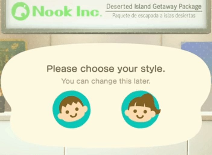 However, it appears that this gender-neutral option is exclusive to the English release, as the game still specifically labels the choices as explicitly male and female in versions of the game produced in other languages: