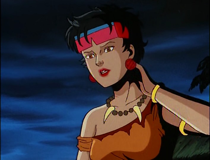 Jubilee (Alyson Court) fills the team in on her current situation in X-Men: The Animated Series Season 3 Episode 13 "Savage Land, Strange Heart Part 2" (1992), Marvel Entertainment