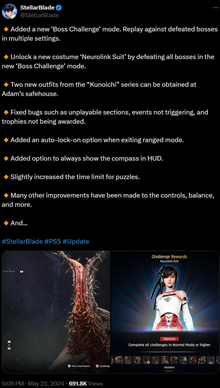 StellarBlade on X