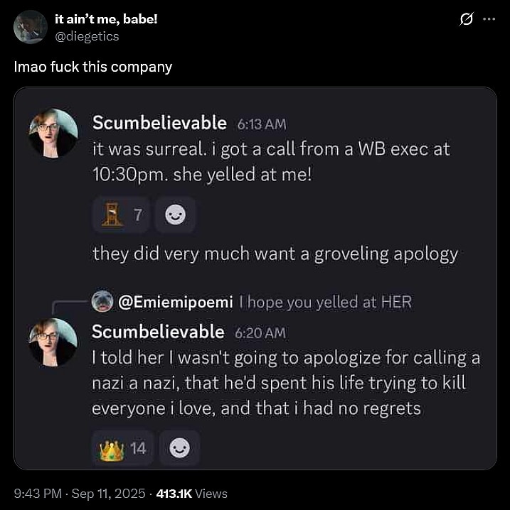 DC's 'Red Hood' Vol. 2 writer Gretchen Felker-Martin recalls the fallout from her mocking of Turning Point USA founder Charlie Kirk's death.