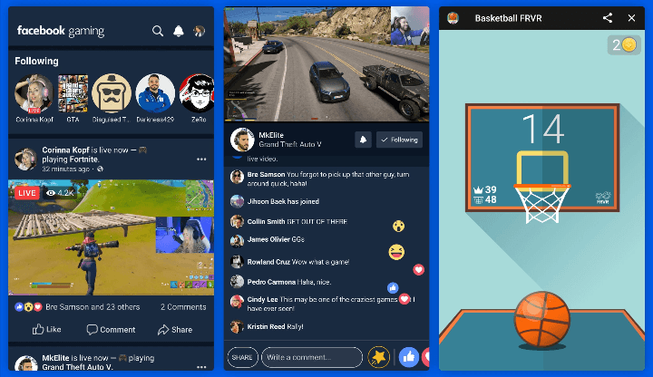 Facebook Launches Facebook Gaming App to Compete with Twitch and YouTube Gaming