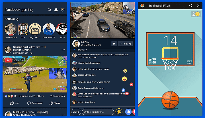 Facebook Launches Facebook Gaming App to Compete with Twitch and YouTube Gaming