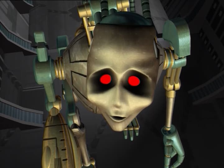 Transmutate explores the Maximal's ship, the Axalon, in Beast Wars: Transformers (1997)