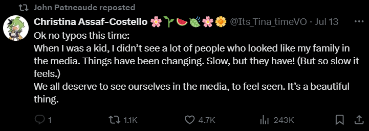 Christina Assaf-Costello on X