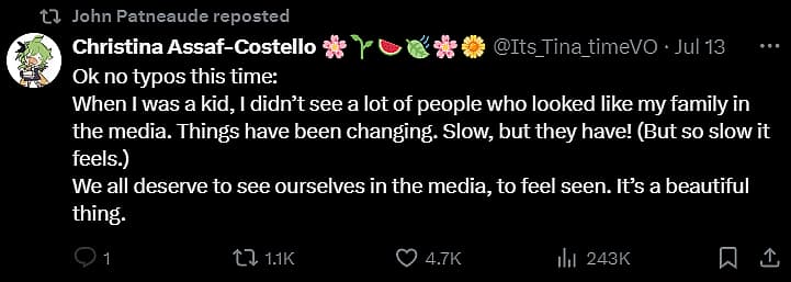 Christina Assaf-Costello on X