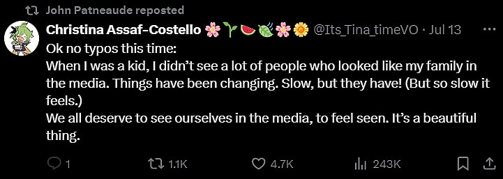 Christina Assaf-Costello on X