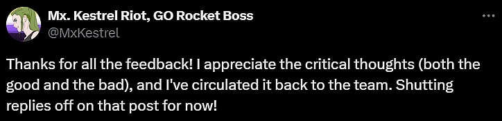 Mx. Kestrel Riot, GO Rocket Boss (@MxKestrel) on X