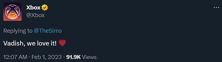 Xbox congratulate The Sims 4 for adding top surgery scars, chest binders, and other medical wearables via Twitter