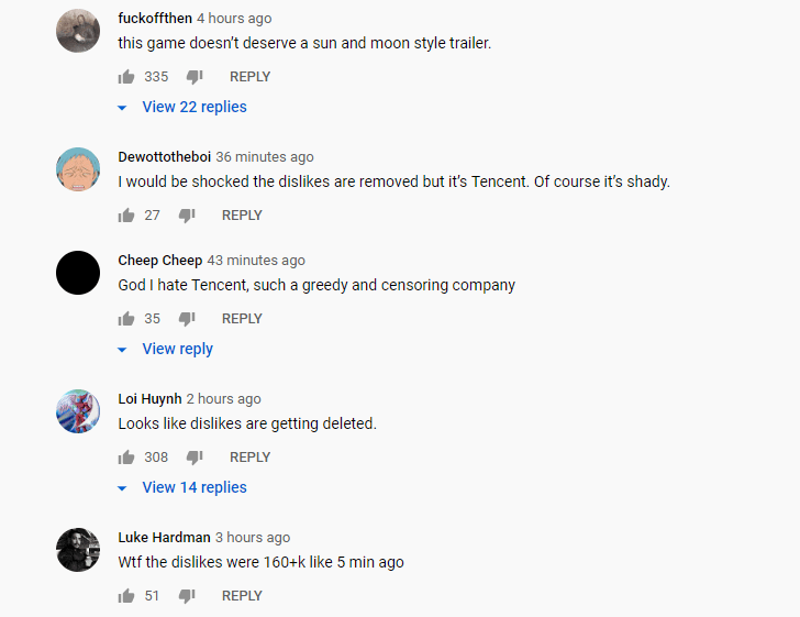Pokemon United Youtube comments 1