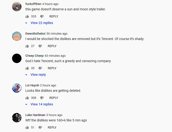 Pokemon United Youtube comments 1