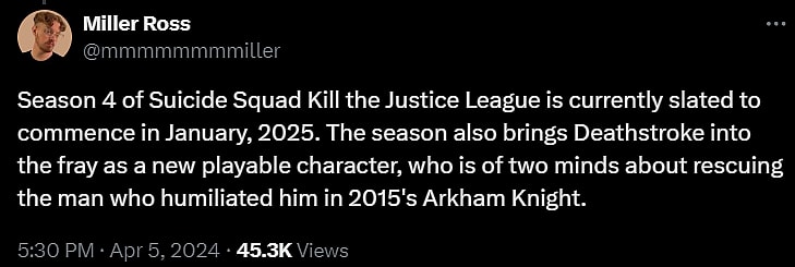 Archive link: Miller Ross on X